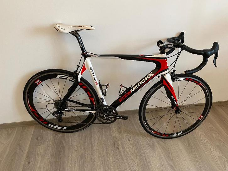Originele Teamfiets/ trainingsfiets Tom Boonen, Fietsen en Brommers, Fietsen | Racefietsen, Gebruikt, Carbon, 57 tot 61 cm, Ophalen