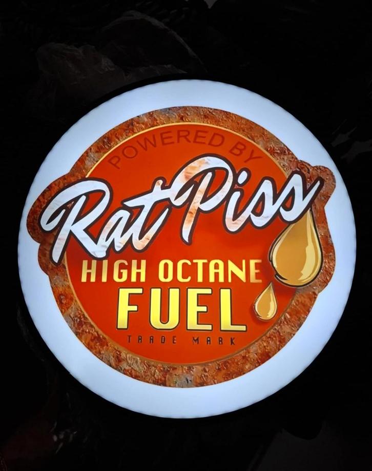 Rat piss fuel wand decoratie verlichting lamp en veel andere, Verzamelen, Merken en Reclamevoorwerpen, Nieuw, Lichtbak of (neon) lamp