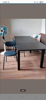 Uitschuifbare tafel 130/190 cm + 6 stoelen, Huis en Inrichting, Ophalen, Zo goed als nieuw