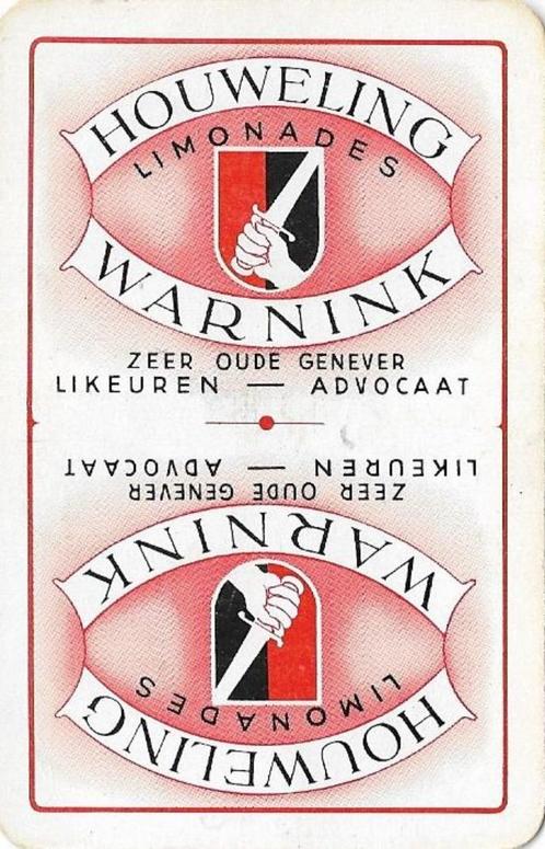 Joker met WARNINK Jenever / Distilleerderij reclame 01, Verzamelen, Speelkaarten, Jokers en Kwartetten, Nieuw, Joker(s), Ophalen of Verzenden