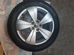 Originele Skoda (17inch) velgen + winterbanden, Auto-onderdelen, Banden en Velgen, Ophalen, Gebruikt, Velg(en), 17 inch