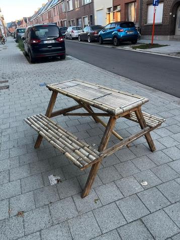 Bamboe Picknickbank 10 stuks beschikbaar voor biedingen