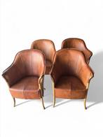 4 x Giorgetti fauteuils, Huis en Inrichting, Fauteuils, Ophalen, Progetti-serie - Giorgetti - design - Pau Ferro-hout - vintage