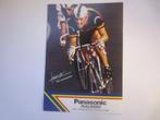 wielerkaart 1985 team panasonic bk eric vanderaerden, Collections, Comme neuf, Envoi
