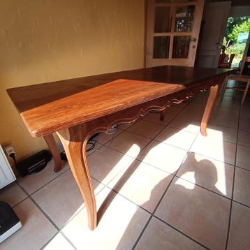 Grote massief eikenhouten tafel, Maison Gilson  beschikbaar voor biedingen