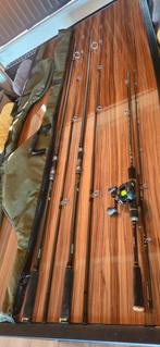 Karperhengels, boothengel, spinset met reel, foudralen Fox, Ophalen