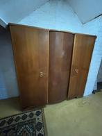 Kleerkast jaren 70 hout, Ophalen, Gebruikt, Met hangruimte