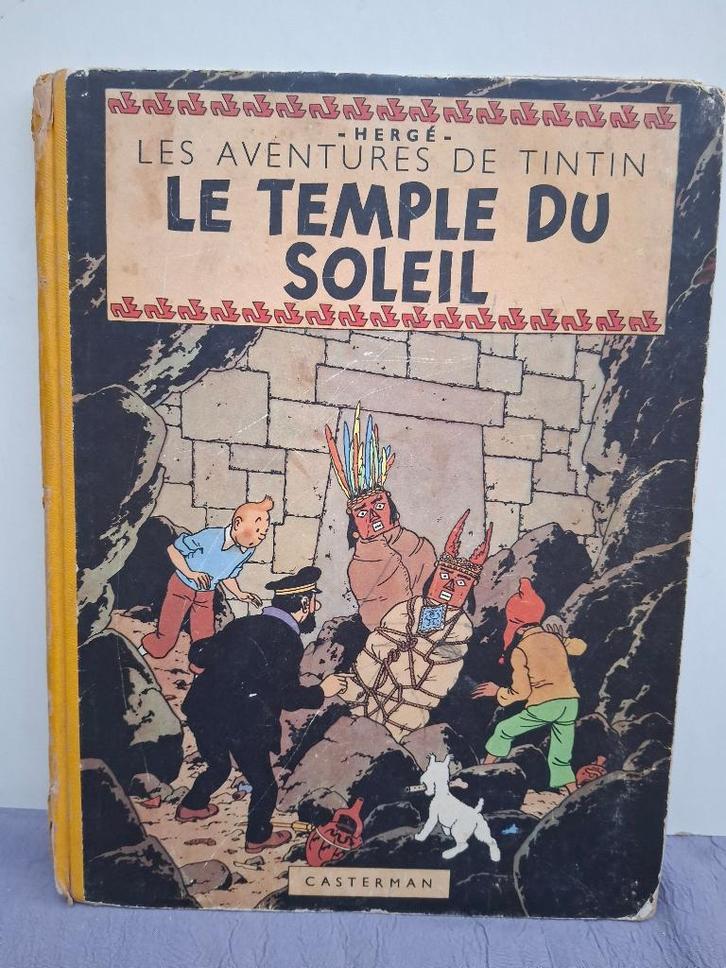 TINTIN LE TEMPLE DU SOLEIL DJ EO 1949 B3 HERGE CASTERMAN, Livres, BD, Enlèvement ou Envoi