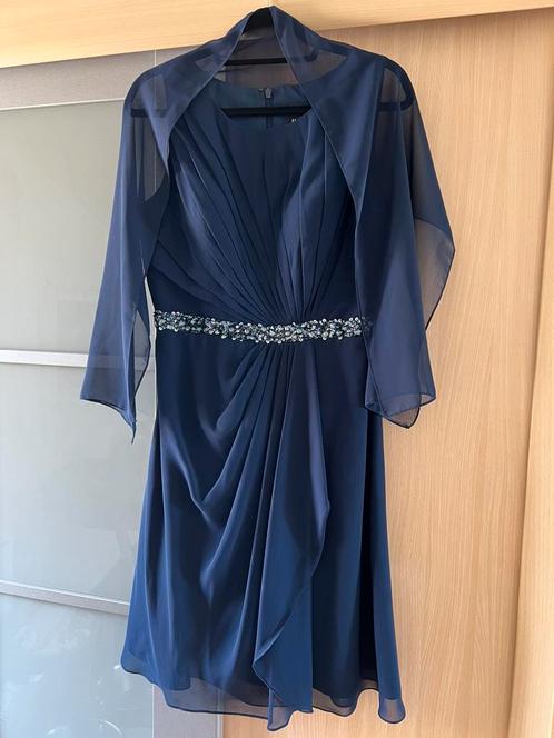 Cocktailjurk Mascara (blauw), Kleding | Dames, Gelegenheidskleding, Zo goed als nieuw, Cocktailjurk, Maat 42/44 (L), Blauw, Ophalen of Verzenden