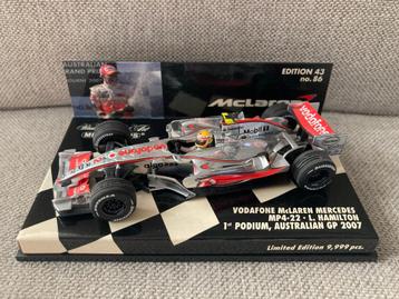 Lewis Hamilton 1:43 2007 1st Podium Australian GP Mclaren, Enlèvement ou Envoi, Neuf, ForTwo