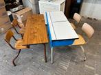 Schoolbankjes bureau, Enlèvement, Comme neuf, Bureau