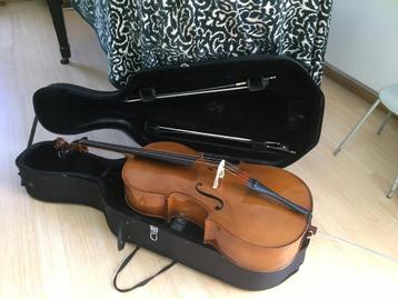 Violoncelle, Musique & Instruments, Instruments à cordes frottées | Violoncelles, Enlèvement, Utilisé, Violoncelle 4/4, Avec valise