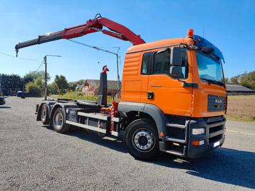 MAN TGA 28.310 Container / Fassi F130 (bj 2006) beschikbaar voor biedingen