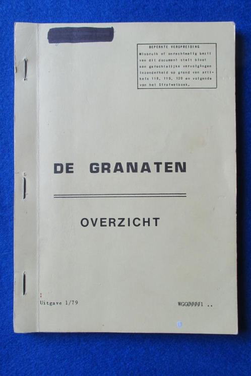 De Granaten - Overzicht, Collections, Objets militaires | Général, Envoi