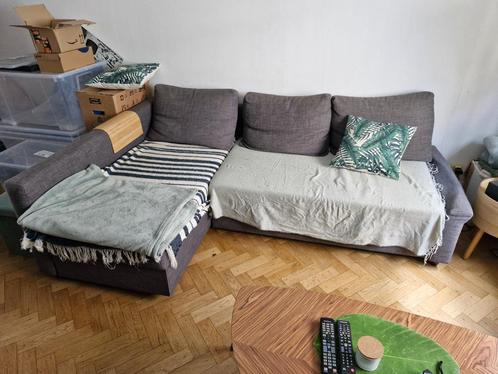 Canapé-lit FRIHETEN Ikéa, Huis en Inrichting, Slaapkamer | Slaapbanken, Gebruikt, 140 cm, 200 cm, Tweepersoons, Grijs, Ophalen