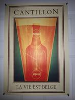 Officiële poster van Cantillon la vie est Belge, Verzamelen, Rechthoekig Staand, Ophalen of Verzenden, Zo goed als nieuw, A1 t/m A3