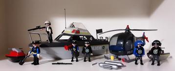 PLaymobil grote politieset: boot, heli, ... beschikbaar voor biedingen