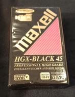 Cassette voor videocamera MAXELL , HGX-BLACK 45, Ophalen of Verzenden, Nieuw