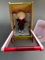 Houten poppenwagen van Haba, Kinderen en Baby's, Speelgoed | Poppenhuizen, Ophalen, Zo goed als nieuw