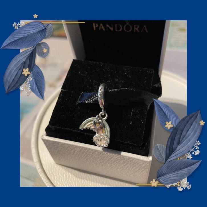 Authentique et magnifique bille de Pandora ! "Le petit arc e, Handtassen en Accessoires, Bedels, Zo goed als nieuw, Pandora, Zilver