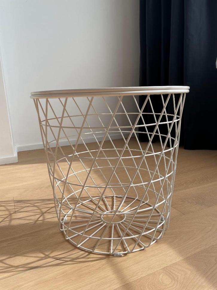 Opbergmand - Bijzettafel, Huis en Inrichting, Woonaccessoires | Overige, Zo goed als nieuw, Ophalen