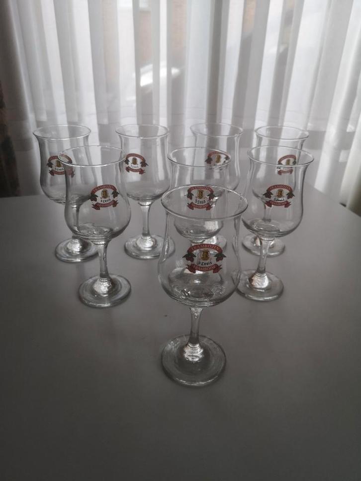 Drinkglazen  - Frambozen 8 Glazen St.Louis, Verzamelen, Glas en Drinkglazen, Ophalen of Verzenden