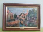 peinture  de Bruges signée, Antiquités & Art, Enlèvement ou Envoi