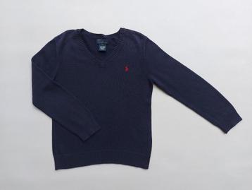 RALPH LAUREN Pull bleu garçons 7 ans / 122  - COMME NEUF !