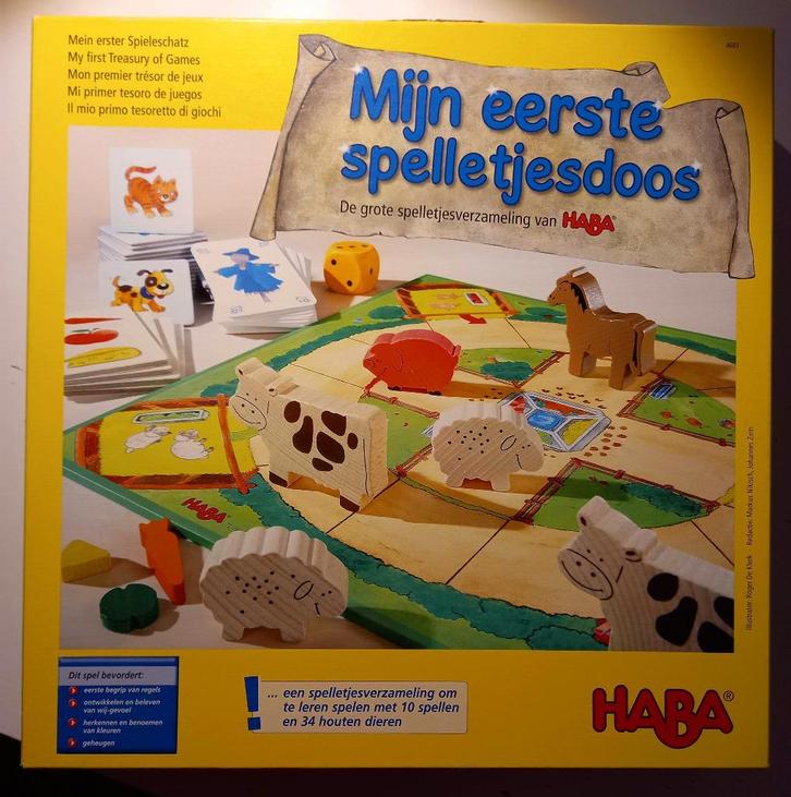 Haba Mijn Eerste Spellendoos 10 spellen, Enfants & Bébés, Jouets | Éducatifs & Créatifs, Utilisé, Découverte, Enlèvement