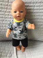 132. Babyborn: Nieuwe draakjes T- shirt + zwart broekje, Kinderen en Baby's, Speelgoed | Poppen, Nieuw, Ophalen of Verzenden, Babypop