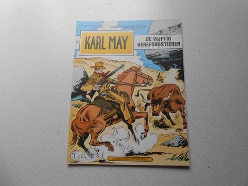 Karl may 50 De vijftig Herefordstieren 1977 1 ste druk., Boeken, Stripverhalen, Zo goed als nieuw, Eén stripboek, Ophalen of Verzenden