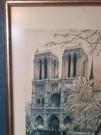 lithografische print NOTRE-DAME DE PARIS, Antiek en Kunst, Ophalen of Verzenden