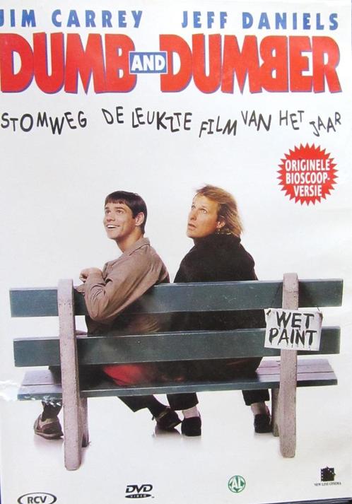 DVD KOMEDIE- DUMB AND DUMBER (JIM CARREY), Cd's en Dvd's, Dvd's | Komedie, Zo goed als nieuw, Actiekomedie, Alle leeftijden, Ophalen of Verzenden