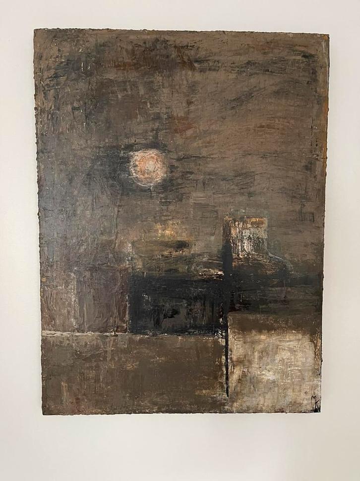 Jolie grande peinture abstraite 3D Mk Art, Antiquités & Art, Art | Peinture | Abstraite, Enlèvement