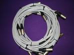 14 x 2 meter Audiokabel grijs 3 x 1,5 mm² met XLR fiches., Audio, Tv en Foto, Audiokabels en Televisiekabels, Ophalen of Verzenden