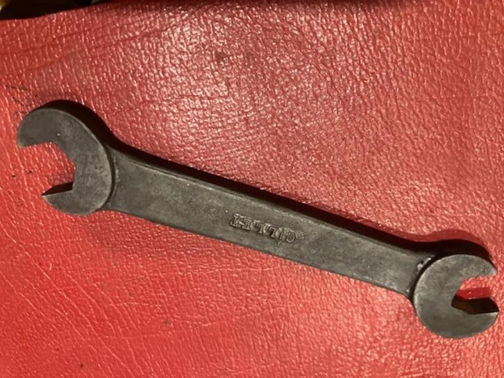 GILLET VINTAGE OPEN STEEKSLEUTEL SPANNER - BELGIUM, Motoren, Onderdelen | Oldtimers, Gebruikt, Ophalen of Verzenden