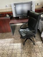 Bureau complet incluant chaise de bureau en cuir, Maison & Meubles, Enlèvement, Utilisé, Bureau