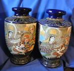 D paire de grands vases japonisants en faience, Antiek en Kunst, Antiek | Vazen, Ophalen of Verzenden