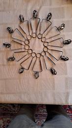 12 verzilverde escargot / slakken tangen, Antiek en Kunst, Antiek | Bestek, Ophalen