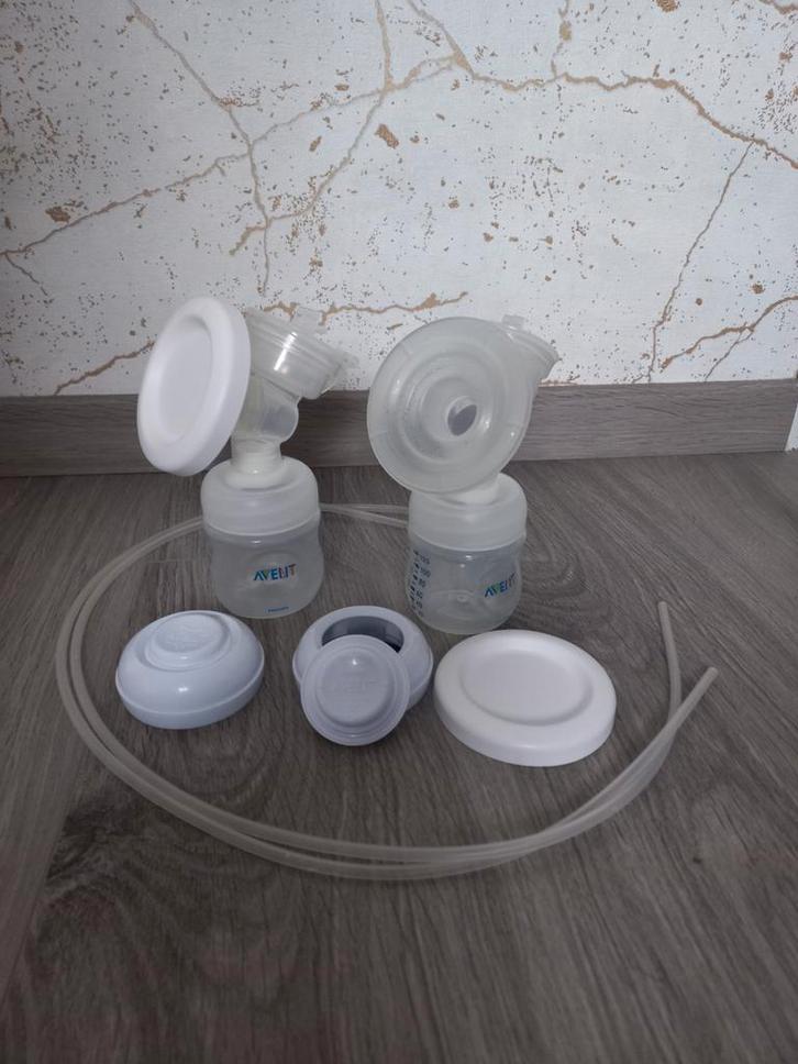 Philips Avent Natural dubbele kolfset voor elektrische kolf, Kinderen en Baby's, Babyvoeding en Toebehoren, Zo goed als nieuw