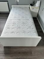 enkel/dubbel bed, 90 cm, Wit, Zo goed als nieuw, Hout
