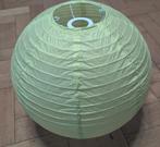 Lampenkap met ronde bol, lichtgroene papieren hanglamp, Huis en Inrichting, Lampen | Lampenkappen, Ophalen, 25 tot 50 cm, Enfant