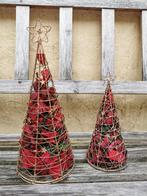 Kerstboompjes 2 stuks in metaal en potpourri, Ophalen of Verzenden, Gebruikt