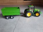 John Deere tractor 7930, met kar, Ophalen