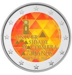 2 euro Portugal 2020 Universiteit Coimbra gekleurd, 2 euro, Ophalen of Verzenden, Portugal