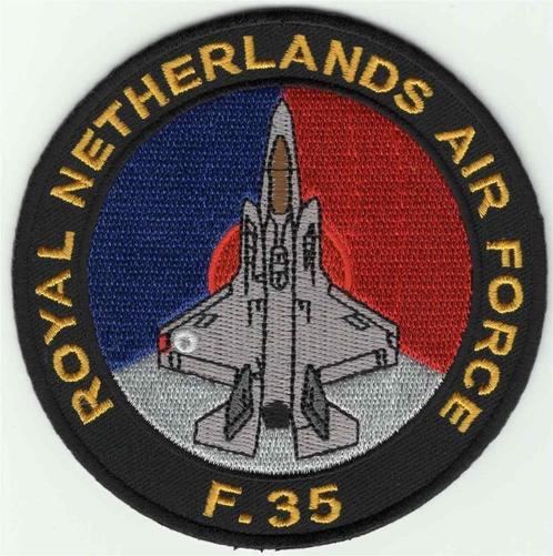 Royal Netherlands Air Force F-35 opstrijk patch embleem, Collections, Vêtements & Patrons, Neuf, Envoi