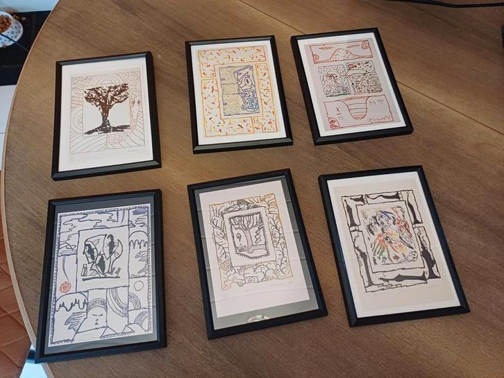 Art cards Alechinsky, Antiek en Kunst, Kunst | Tekeningen en Fotografie, Ophalen