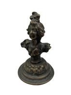 Kleine bronzen buste in art nouveau stijl — Eind 19e eeuw