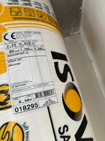 isolatie rol - isoconfort 80 mm dik - 1 rol beschikbaar voor biedingen