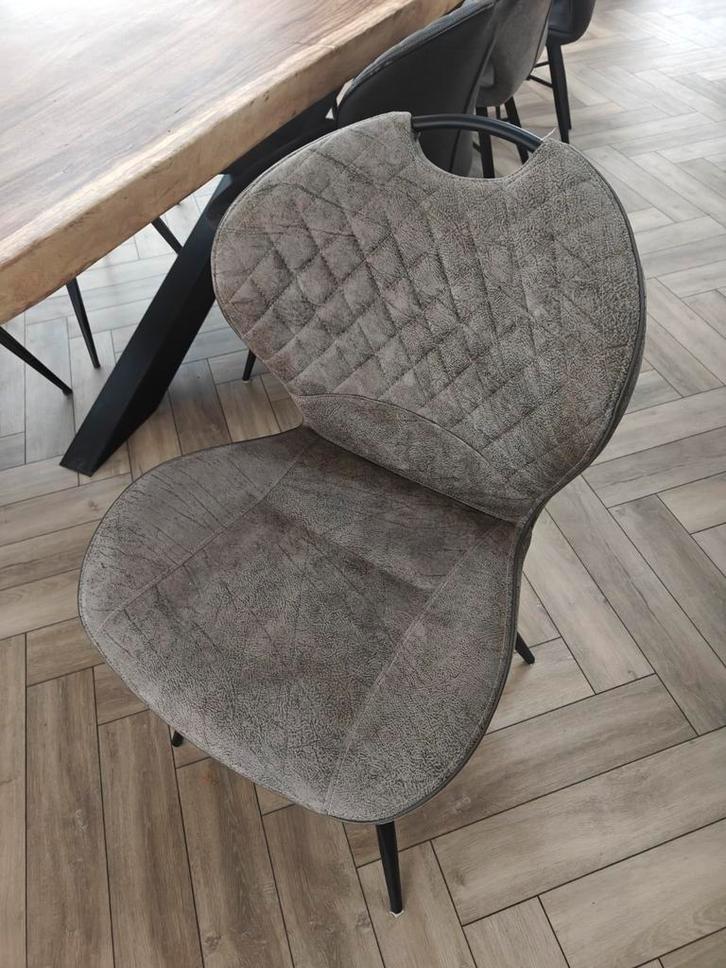 10 eetkamerstoelen, Huis en Inrichting, Stoelen, Gebruikt, Vijf, Zes of meer stoelen, Grijs, Ophalen